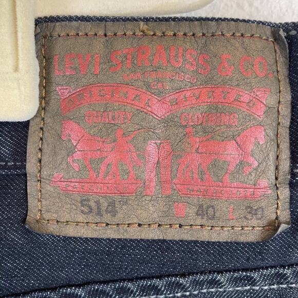 Levi’s 514 Straight Fit Jeans Size 40 X 30 - Picture 9 of 10